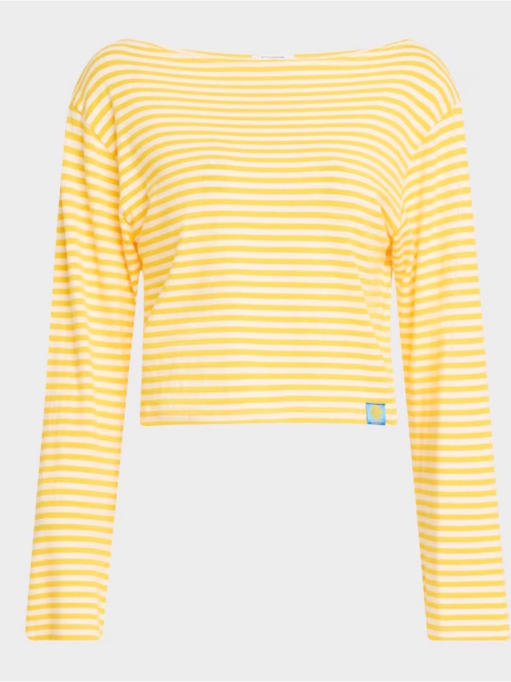NWT MOTHER The Skipper Bell Striped Top SIZE SMALL